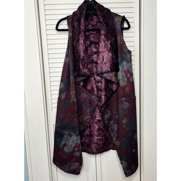 Igor Dobranic Reversible Blackberry Faux-Fur Lined Gilet - Loose Structure - Picture 1 of 8
